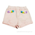 Kids denim jeans shorts hot pink girls shorts children fashion girls jeans